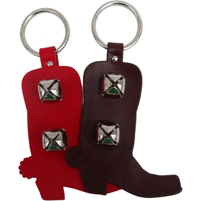 Cowboy Boot Shaped Jingle Bell Door Hanger 