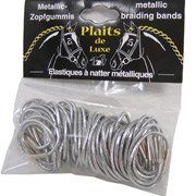 Baroque Style Metallic Braiding Bands - Silver