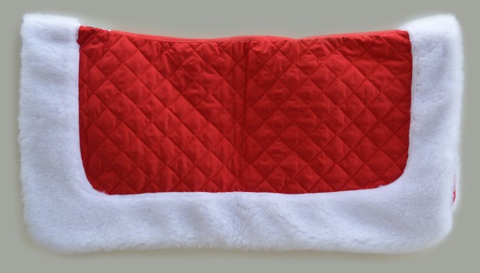 Fur Trimmed Santa Christmas Saddle Pad & Breast-collar Set 