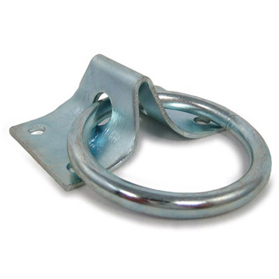 Horse Hitch or Cross Tie Anchor Plate and Ring