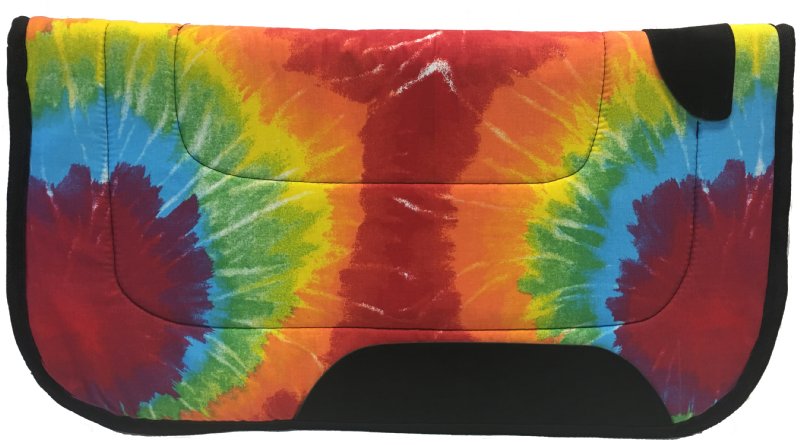 Tie Dye Western Saddle Pad