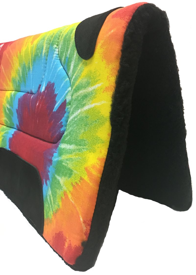 Tie Dye Western Saddle Pad