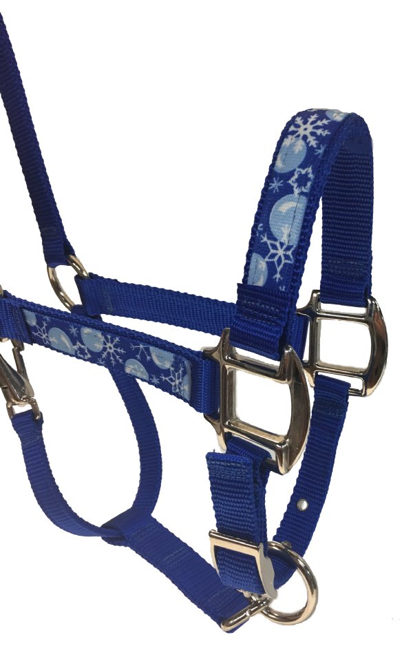 Blue Snowflake Horse Halter