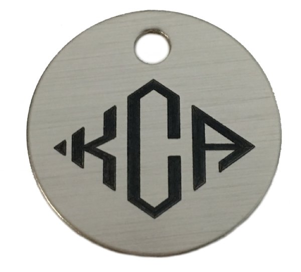 Custom Engraved Monogram Saddle or Bridle Tag- Brass or Nickel