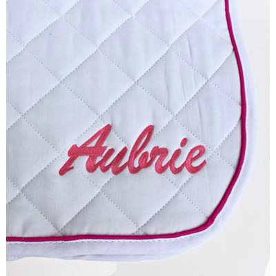 Add Monogram or Custom Embroidery to a High Point Saddle Pad