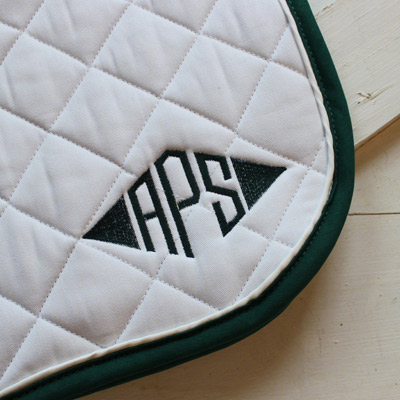 Add Monogram or Custom Embroidery to a High Point Saddle Pad