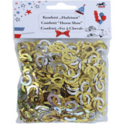 Horse Shoe Confetti - Metallic Gold and Silver