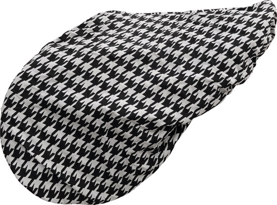 Houndstooth Black and White Saddle Cover - Western and English Saddle ...