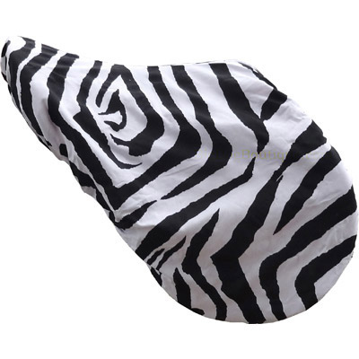 Large Zebra Print Saddle Cover