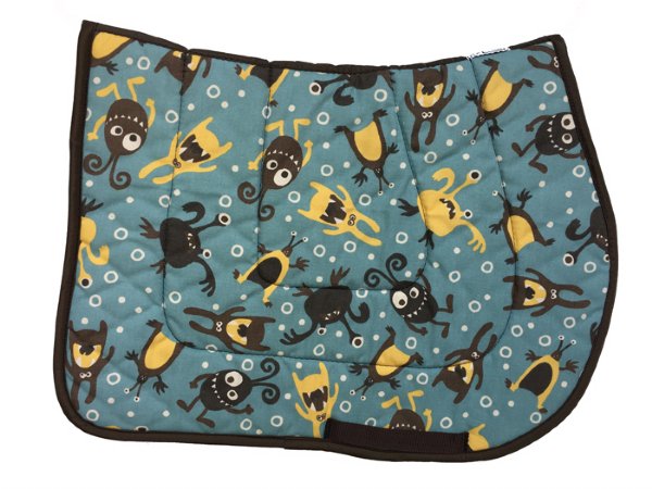 Little Monsters English Pony Saddle Pad - USA MADE