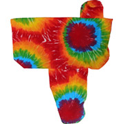 Tie Dye Burst - Canvas Western Saddle Cover