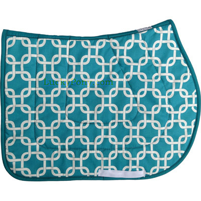 Turquoise Links English Saddle Pad - Dressage