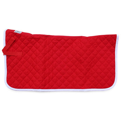 Christmas Saddle Pad - Red and White Western Baby Pad 