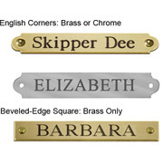 Custom Engraved Halter Plate - Chrome or Brass