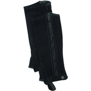 Childrens Suede Zipper Half Chaps