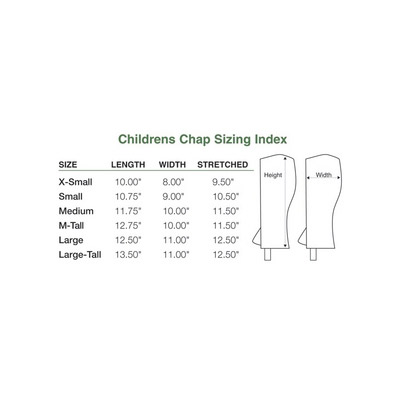 Childrens Suede Zipper Half Chaps