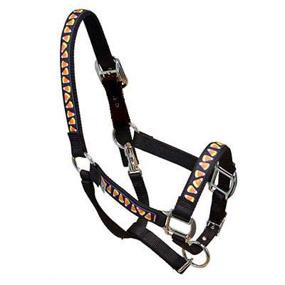 Candy Corn Halloween Horse Halter