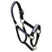 Black & White Houndstooth Horse Halter