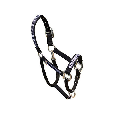 Black & White Houndstooth Horse Halter