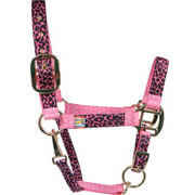 Pink Leopard Horse Halter