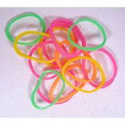 Slick Bands Braiding Bands - Bright Lime, Pink, Yellow