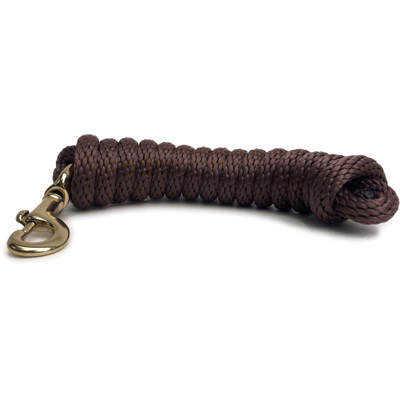 9ft Horse Lead - Poly Rope - Brown