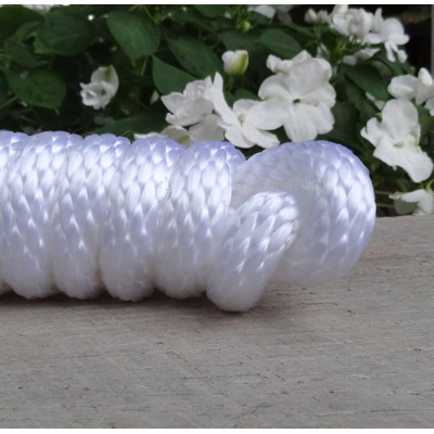 9ft Horse Lead - Poly Rope - White