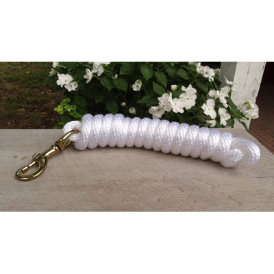 9ft Horse Lead - Poly Rope - White