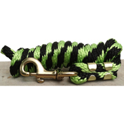 9ft Horse Lead - Poly Rope - Lime and Black