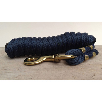 9ft Horse Lead - Poly Rope - Navy Blue