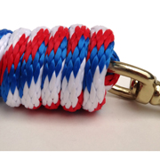 9ft Horse Lead - Poly Rope - Red, White, and Blue