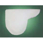 White Fleece Show Saddle Pad with Gel Pad Pocket