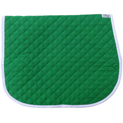 St Patricks Day Saddle Pad - Kelly Green and White Baby Pad