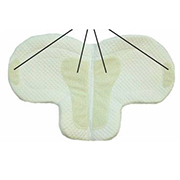 White Fleece Olympic Gripper  Show Saddle Pad by Wilkers