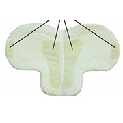 White Fleece Olympic Gripper  Show Saddle Pad by Wilkers